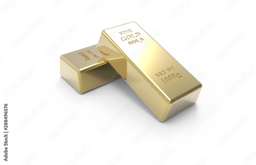 3d render gold ingots stock photo 3d render gold ingots stock photo