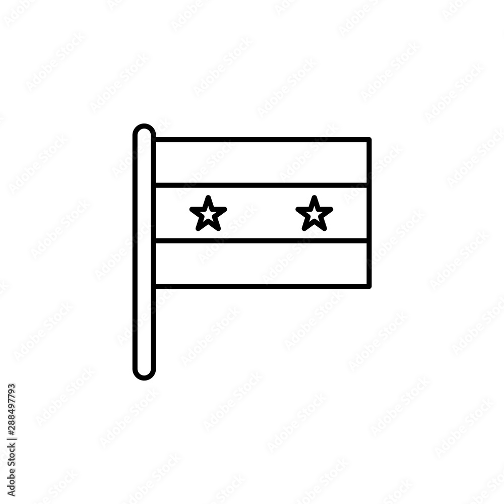 Syria country flag outline, vector, icon icon illustration isolated vector sign