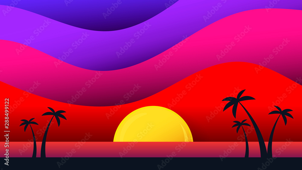 Today s Paper Art Booklet. Modern Background Design. Colorful Geometric Background. Vector Illustration Of A Tropical Island. Today s Paper Art Booklet. Modern Background Design. Colorful Geometric Background. Vector Illustration Of A Tropical Island.