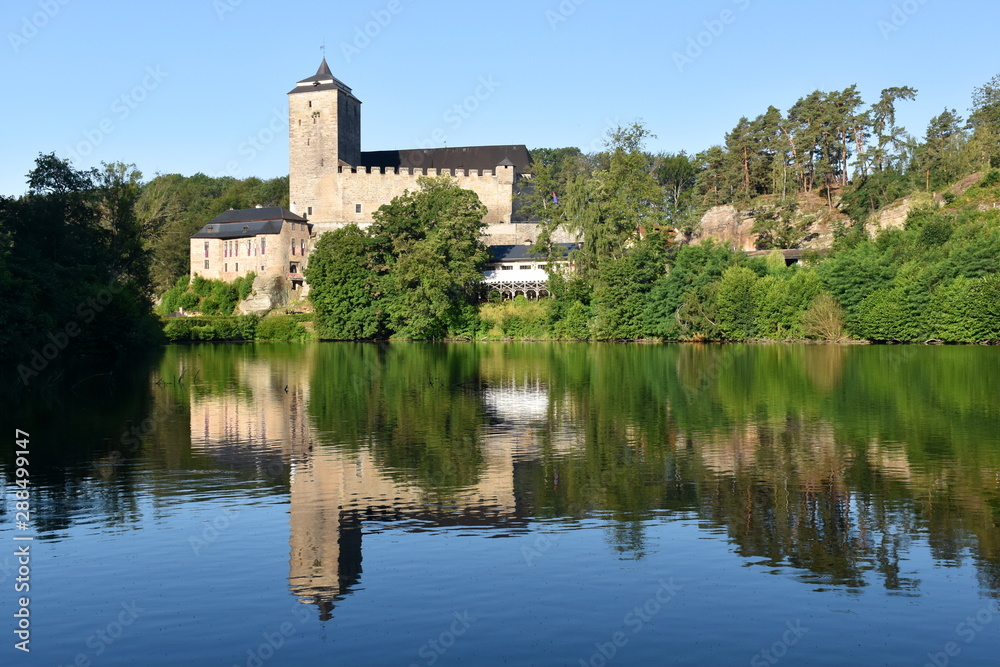 View on Kost castle, Bohemian paradise, Czech republic
