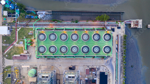 The cooling tower systems are being used for process cooling. heat exchanger in which air and water to decrease temperature for heavy industrial