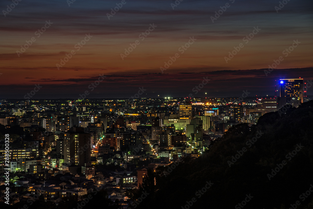 Obraz premium 金沢・卯辰山から見る夜景