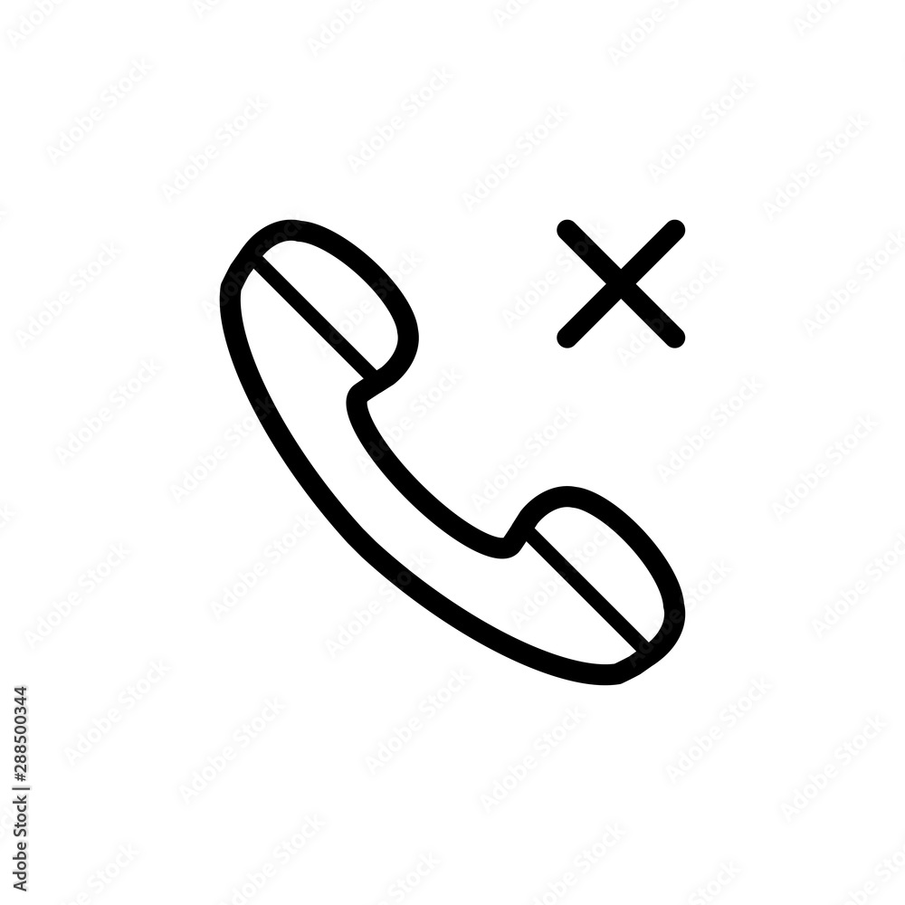 telephone icon trendy
