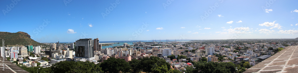 Panoramabild von Port Louis - Hauptstadt Mauritius