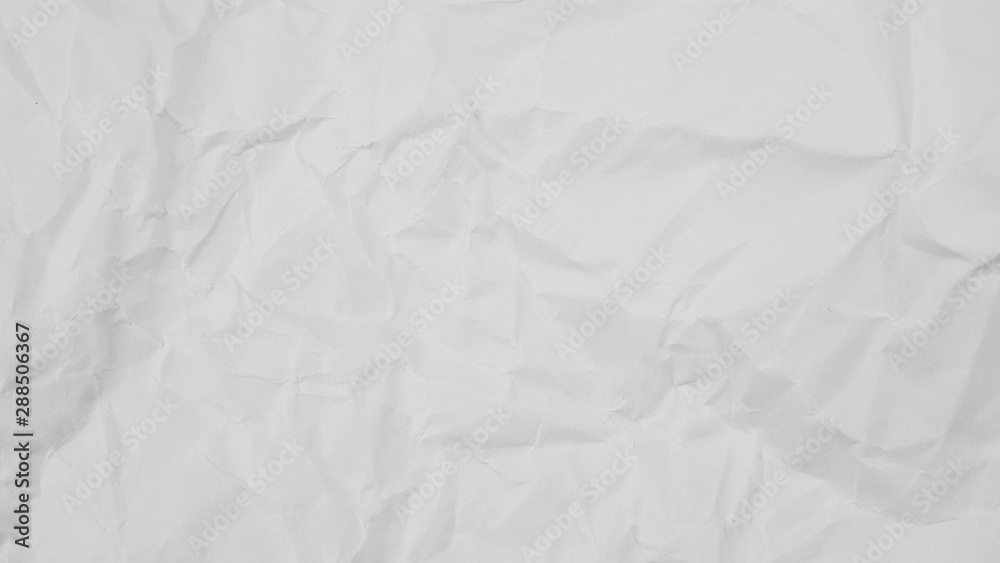 Obraz premium Biały pomarszczony papier tekstura tło