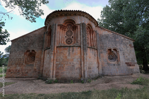 Romanesque hermitage of Santa Coloma. XII century. Well of Cultural Interest since 1965. Albendiego (Guadalajara, Spain)