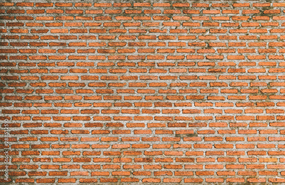 Naklejka premium vintage Red brick wall background