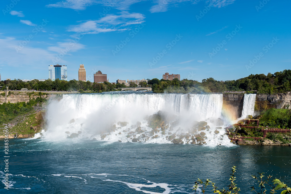 Lanscape view of American Niagara Falls from the Ontario, Canadian side Lanscape view of American Niagara Falls from the Ontario, Canadian side