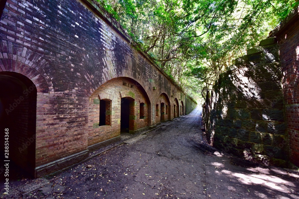 戦争で使われたレンガの要塞