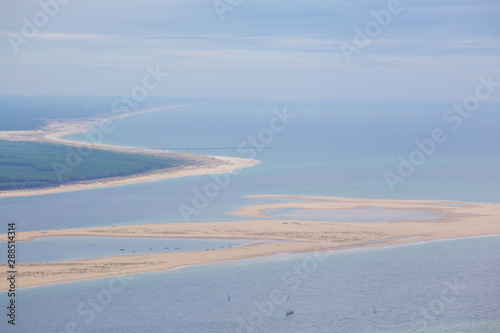 Photographie aérienne du bassin d'Arcachon, Vendée, France