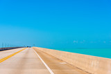 Clear sky over Florida's Overseas highway