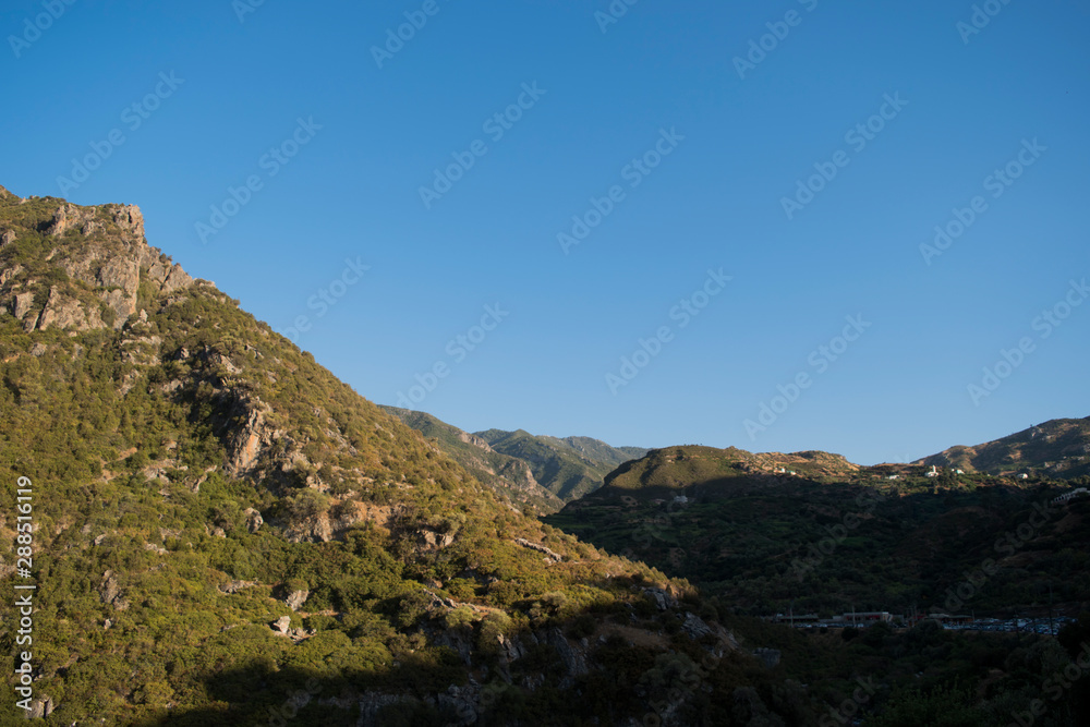 paesaggio di montagna di Akchour in Marocco