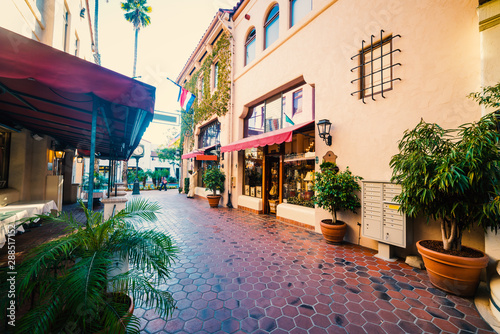 Elegant alley in downtown Santa Barbara