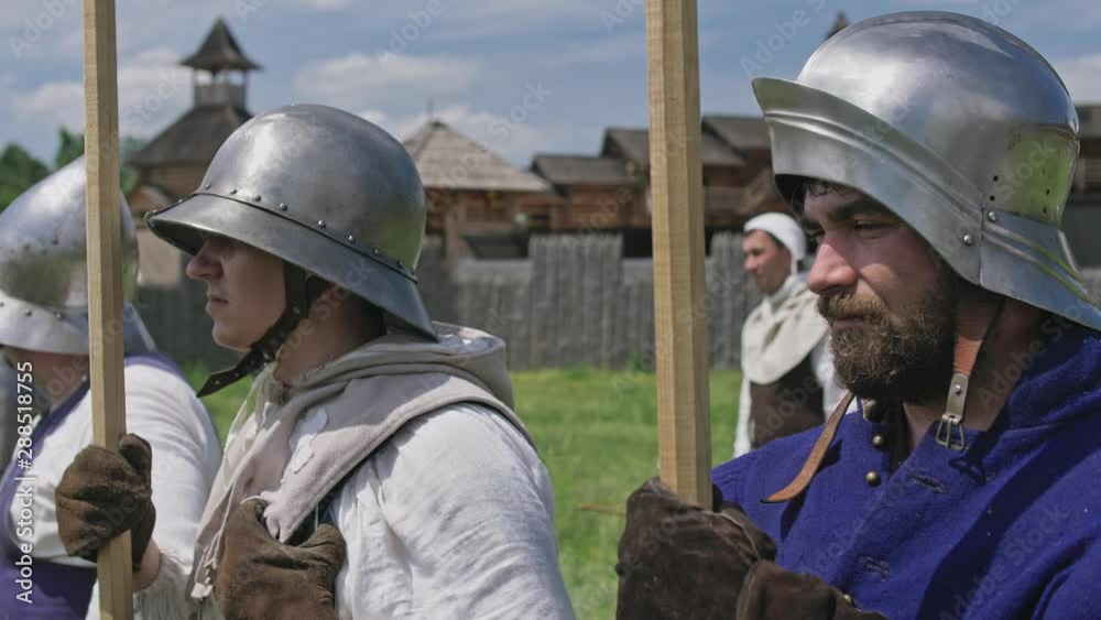 Drill building of knights. Military system Drill building of knights. Military system