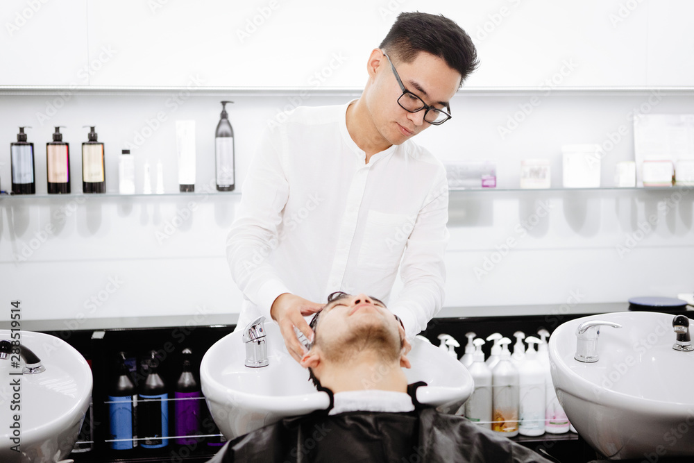 Handsome Young Hairdresser. Handsome Young Hairdresser.