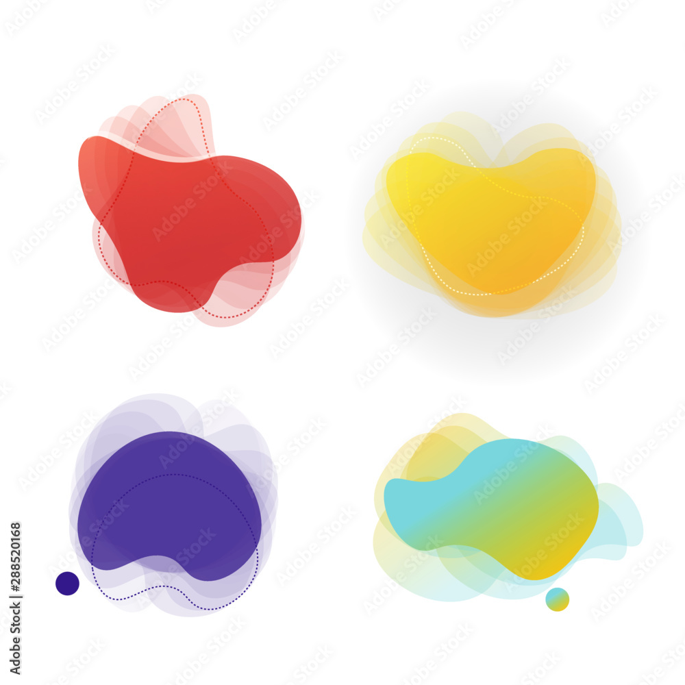 Set of modern graphic abstract elements with dynamical colored forms and line Template for the design of logo and flyer. Set of modern graphic abstract elements with dynamical colored forms and line Template for the design of logo and flyer.