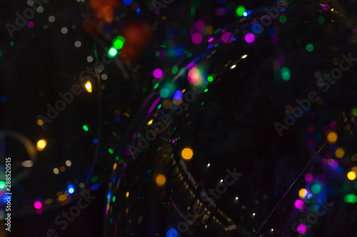 Abstract festive colorful blur spots background