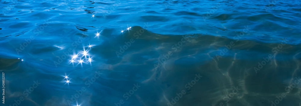 Blue waves water background