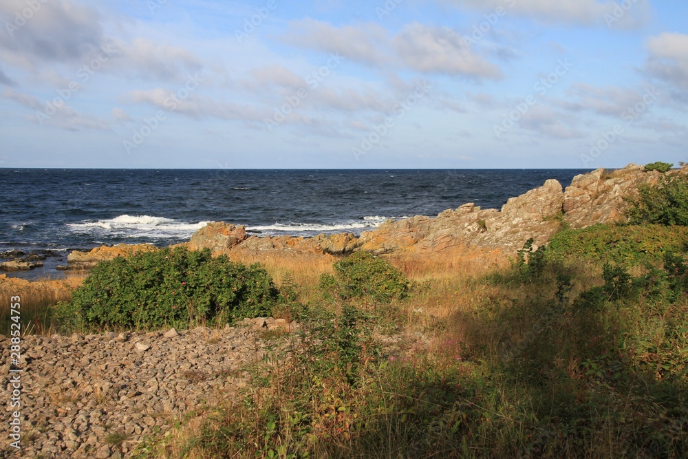 Blick auf die Ostsee bei Allinge Bornholm Blick auf die Ostsee bei Allinge Bornholm