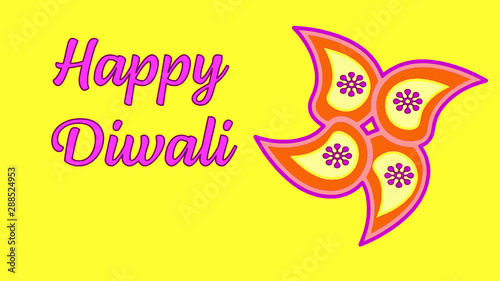 Happy Diwali festival poster. DIwali holiday background. Vector illustration