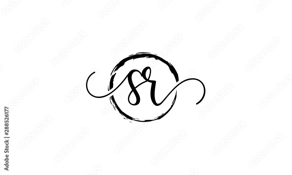 SR Initial handwriting logo vector, SR Initial handwriting logo design with a circle. Zen Circle Brush, handwritten logo for fashion, team, wedding, luxury logo. SR initial logo SR Initial handwriting logo vector, SR Initial handwriting logo design with a circle. Zen Circle Brush, handwritten logo for fashion, team, wedding, luxury logo. SR initial logo