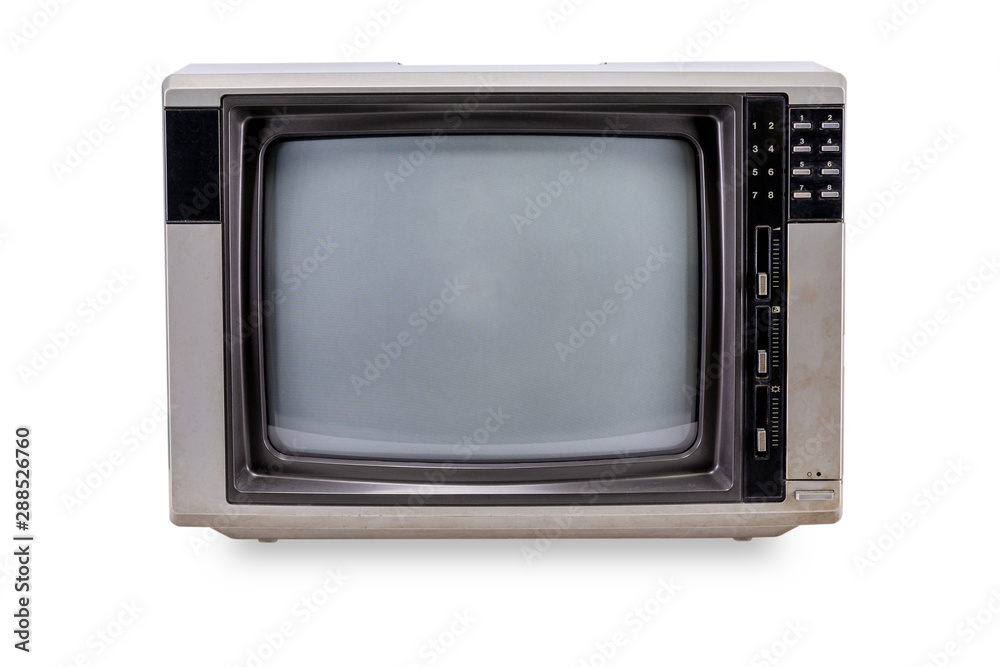 Television isolated on white