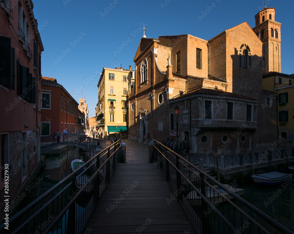 Venetian bridges. Arsenale District. Venice.