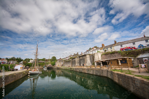 Charlestown Cornwall UK Summer Wide angle Photo photo