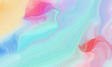 curved lines artwork with light blue, baby pink and pale violet red colors. abstract dynamic background and creative wallpaper art drawing
