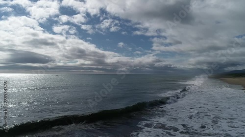 fishermen catch pink salmon in the Gulf of Patience, sea of Okhotsk, Sakhalin island