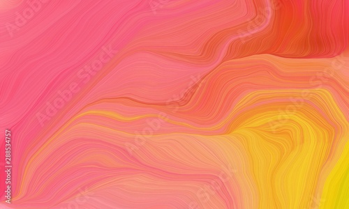 curved lines abstract wallpaper background with salmon, vivid orange and bronze colors. artwork illustration can be used for canvas, poster, graphic or wallpaper
