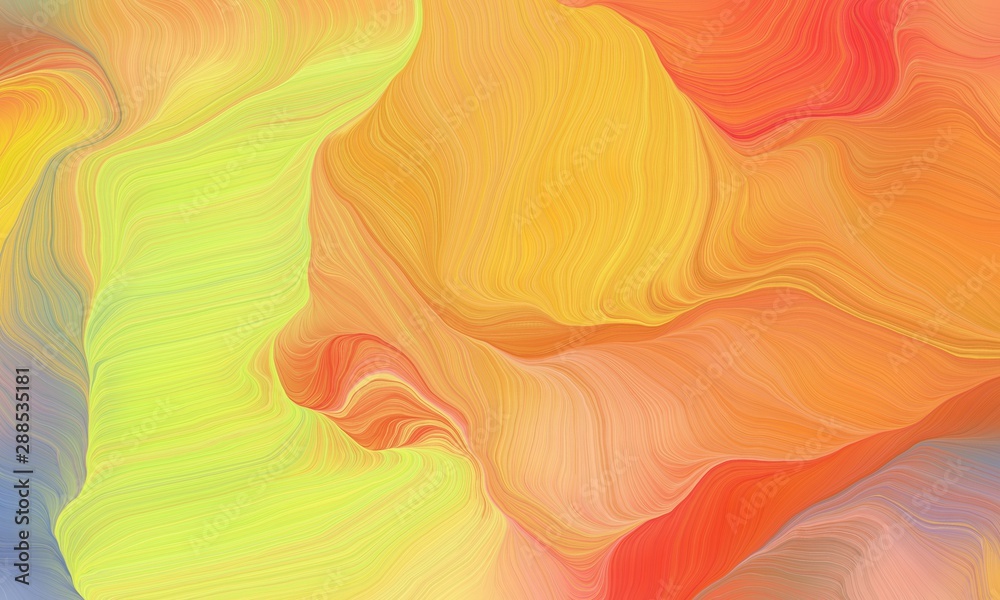 curved lines abstract wallpaper background with sandy brown, tomato and coral colors. artwork illustration can be used for canvas, poster, graphic or wallpaper