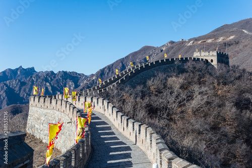 Great wall of china is Landmark at Jinshanling, Beijing