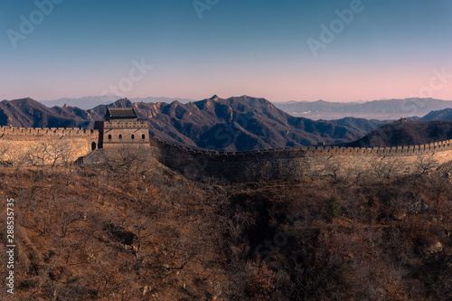 Great wall of china is Landmark at Jinshanling, Beijing