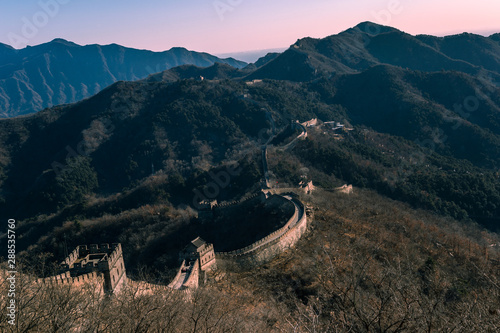 Great wall of china is Landmark at Jinshanling, Beijing