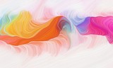 curved lines abstract wallpaper background with misty rose, moderate pink and pastel orange colors. artwork illustration can be used for canvas, poster, graphic or wallpaper