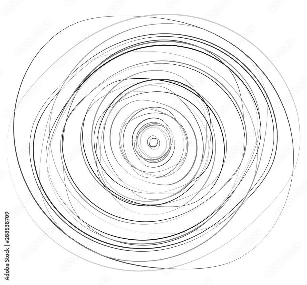 Concentric circles. Radial, radiating rings. Abstract circular illustration. Irregular concentric lines. Concentric circles. Radial, radiating rings. Abstract circular illustration. Irregular concentric lines.