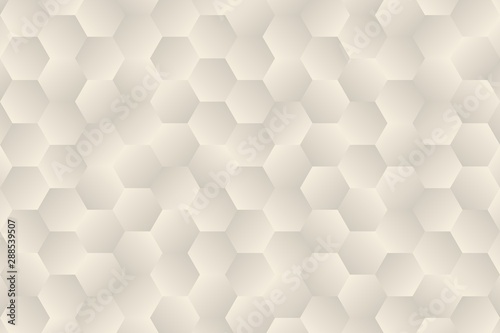 Fototapeta Naklejka Na Ścianę i Meble -  Random Light Gradient Hexagonal Tile Pattern