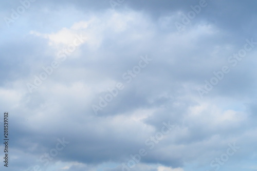 Beautiful blue sky and white clouds on a cloudy day in vintage tone for background and wallpaper. Natural and inspirational concept