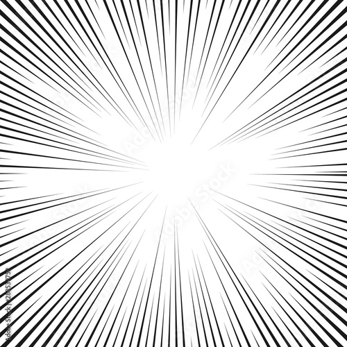 manga background with radial rays
