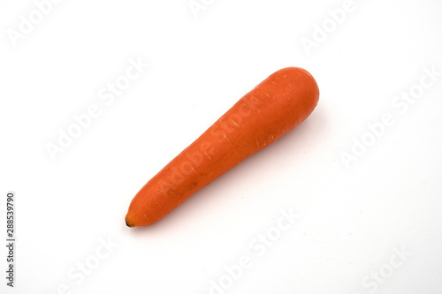 Fresh raw orange carrot juice healthy isolated on white background