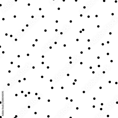 Random dots, random circles pattern, background. Noise halftone. Dispersion, scatter dotted half-tone pointillist design. Noisy particles speckle texture. Abstract geometric circles illustration