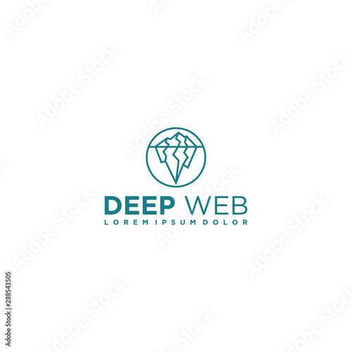 Deep web logo for modern business technology