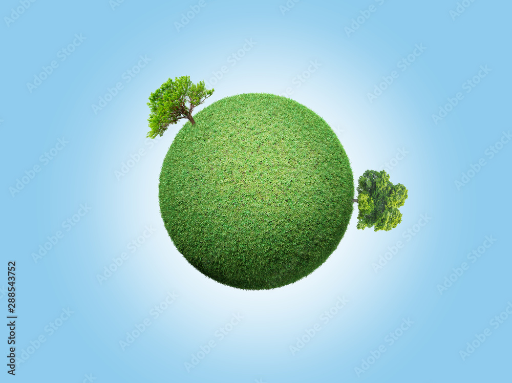 green concept, green globe with trees background green concept, green globe with trees background