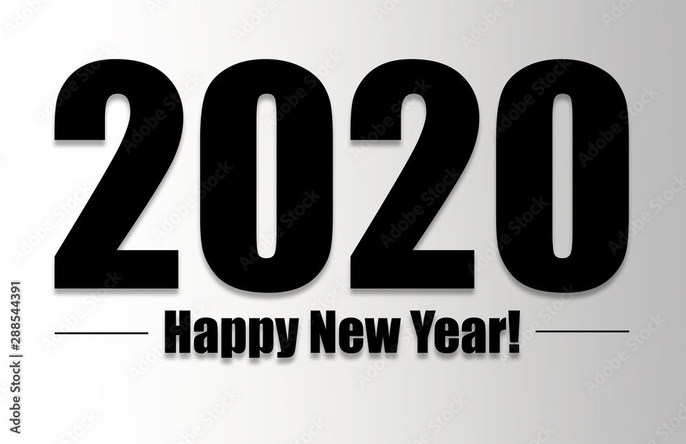 NYE (New Year Eve) 2020. Happy New Year 2020 winter holiday greeting card design template. Party poster, banner or invitation gold glittering stars confetti glitter decoration. vector illustration NYE (New Year Eve) 2020. Happy New Year 2020 winter holiday greeting card design template. Party poster, banner or invitation gold glittering stars confetti glitter decoration. vector illustration