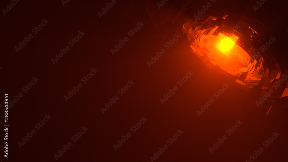 Abstract technology background with Sci Fi spaceship scene concept