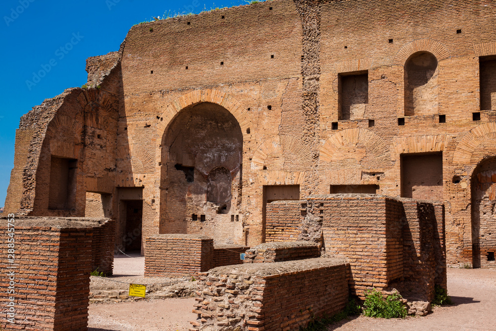 Ruins of the Domus Augustana on Palatine Hill in Rome