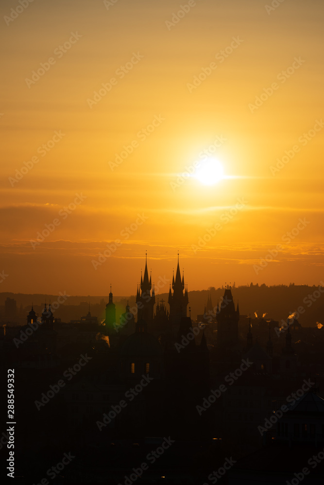 Sunrise Prague, Old Town Prague Sunrise, St. Vitus Cathedral