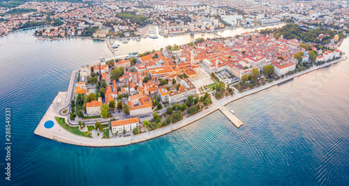 Aerial view of Zadar in summer, Croatia
