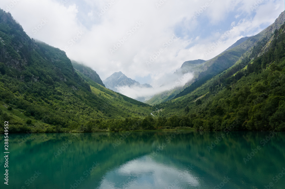 Baduk lakes in Karachay-Cherkessia. Russia. Dombay 2019 Baduk lakes in Karachay-Cherkessia. Russia. Dombay 2019